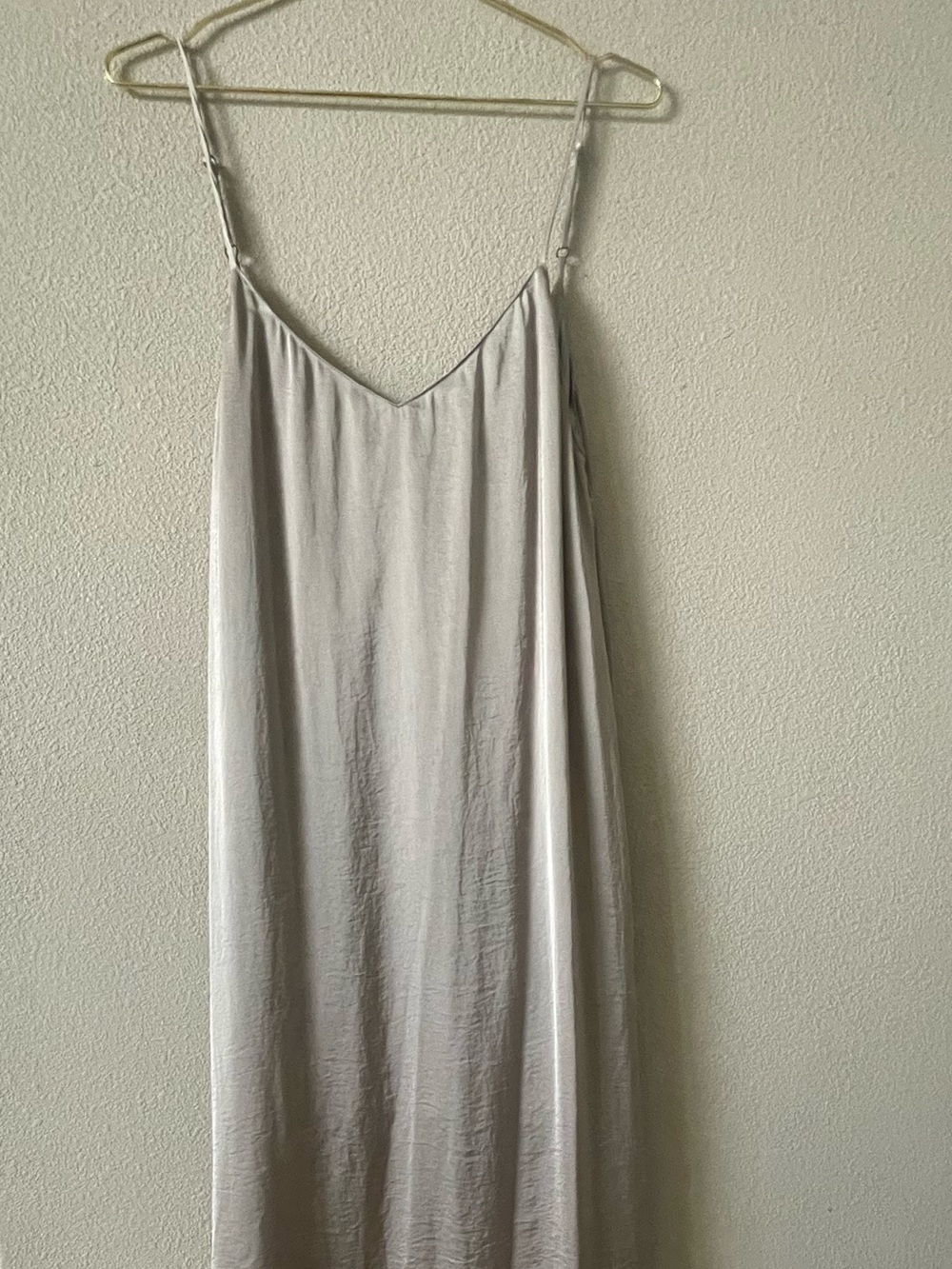 Show Me Your MuMu Slip Satin Maxi Dress in Silver